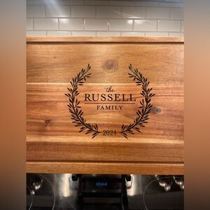 Custom wedding cutting board. Multiple styles